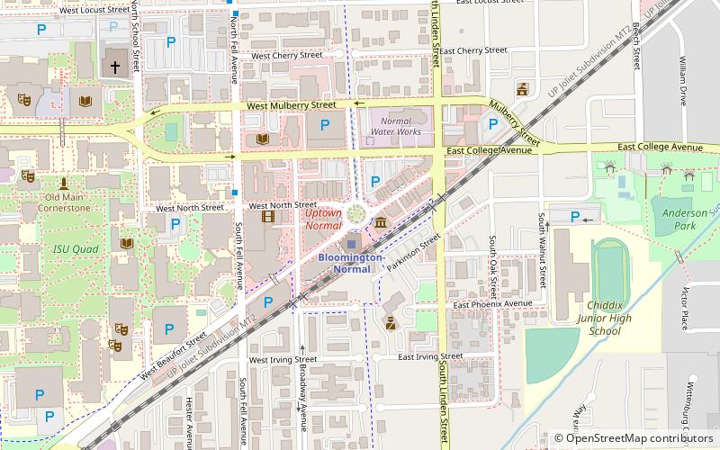 University Galleries of Illinois State University location map