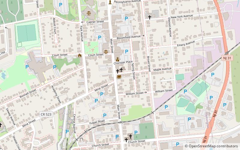 Flemington Free Public Library location map