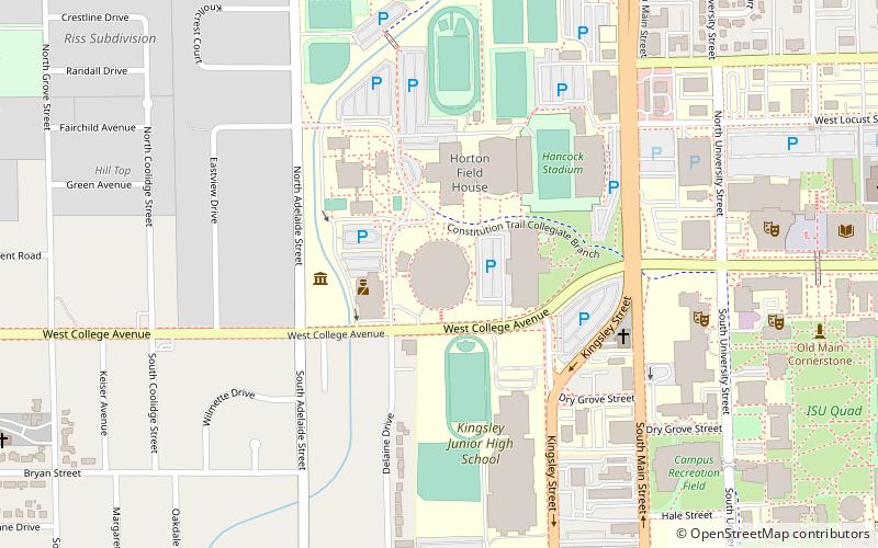 Redbird Arena location map