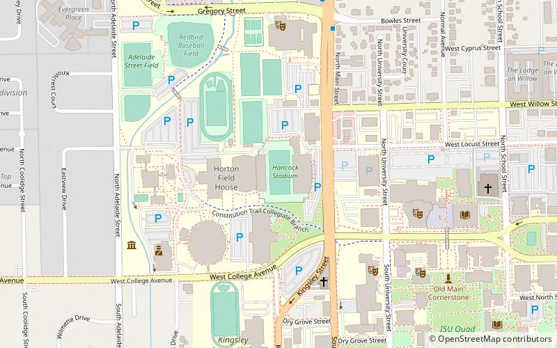 Hancock Stadium location map