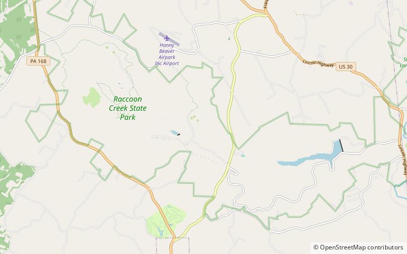 Raccoon Creek State Park location map