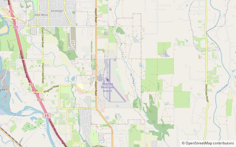 Redding Drag Strip location map