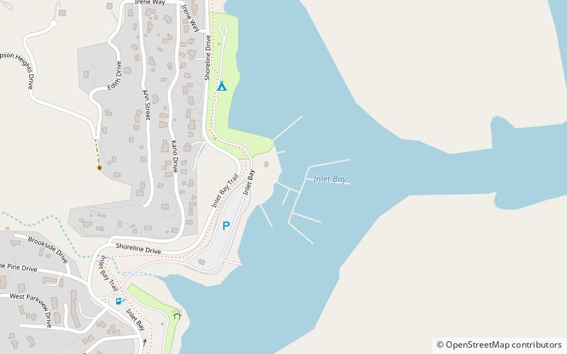 Inlet Bay Marina location map