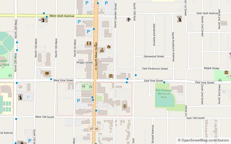 Tooele Carnegie Library location map