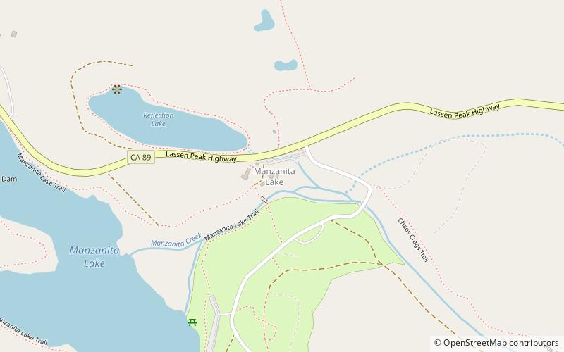 Manzanita Lake Naturalist's Services Historic District location map