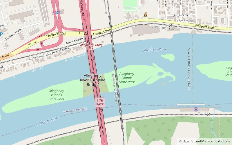 Bessemer & Lake Erie Railroad Bridge location map