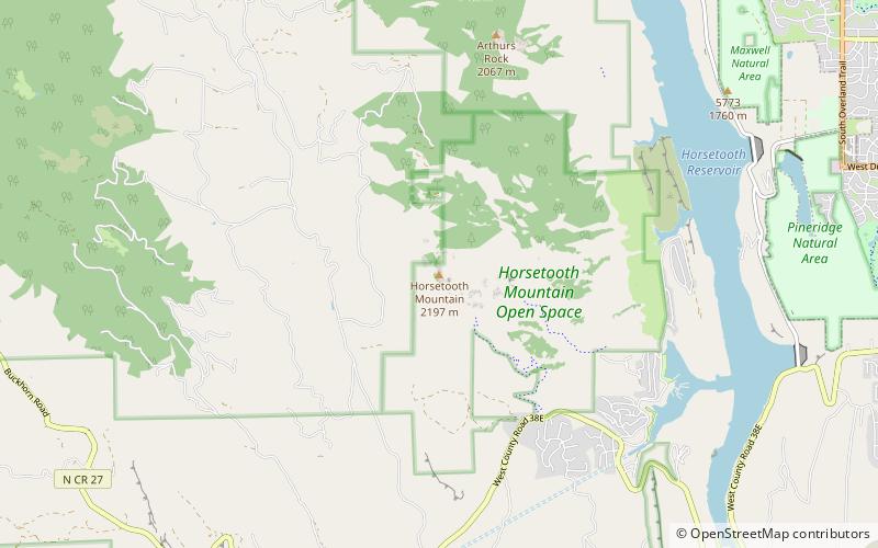 Horsetooth Mountain location map