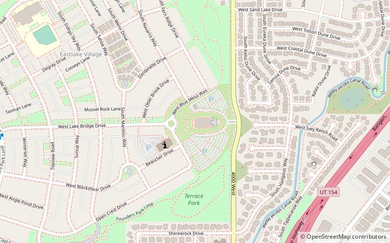 Temple mormon d'Oquirrh Mountain location map