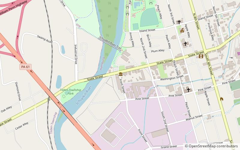 Hamburg Area Historical Society location map