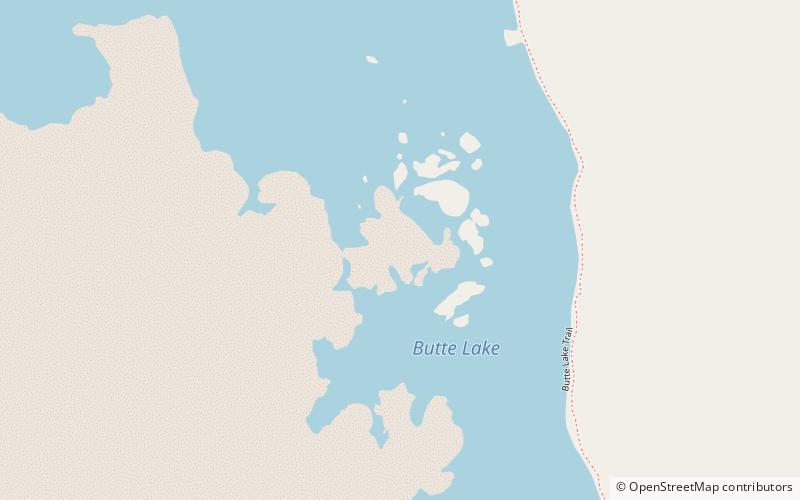 Butte Lake location map