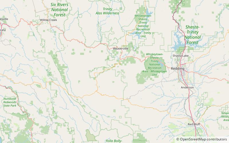 hoosimbim mountain shasta trinity national forest location map