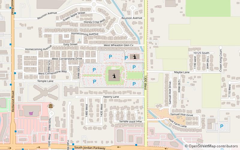 Jordan River Utah Temple location map