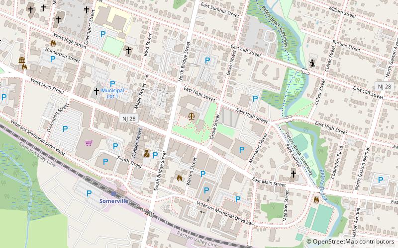 Somerset County Courthouse location map