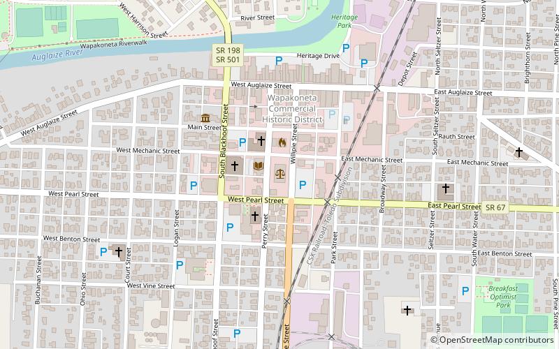 Auglaize County Courthouse location map