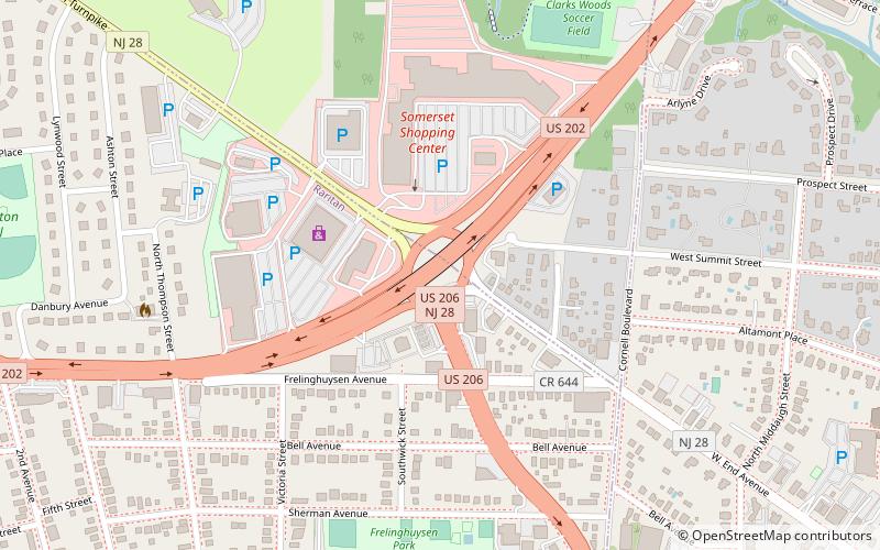 Somerville Circle location map