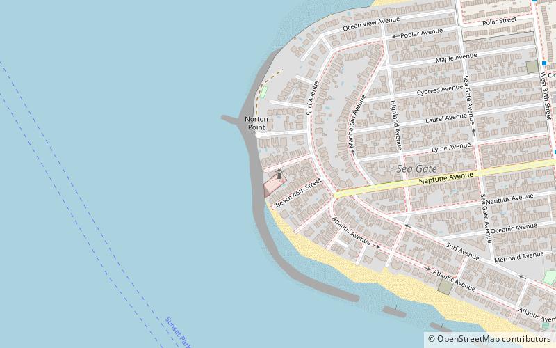 Phare de Coney Island location map