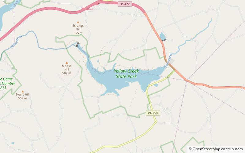 Yellow Creek location map