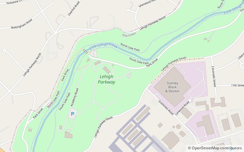Lehigh Parkway location map
