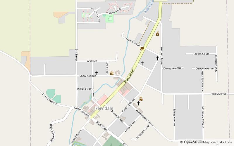 Ferndale Museum location map