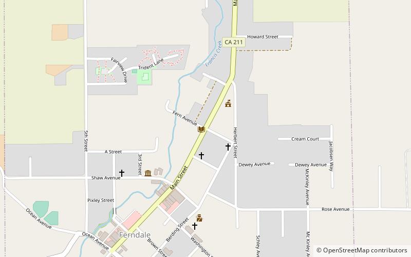 Ferndale Public Library location map
