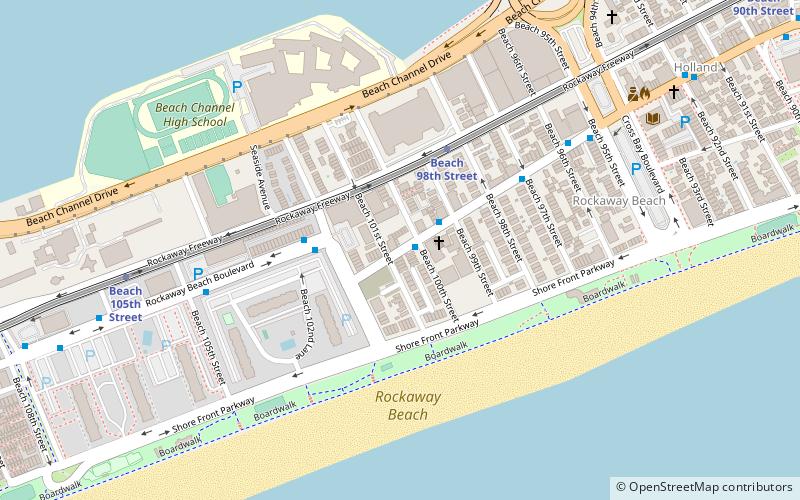 Rockaway Beach Boulevard location map