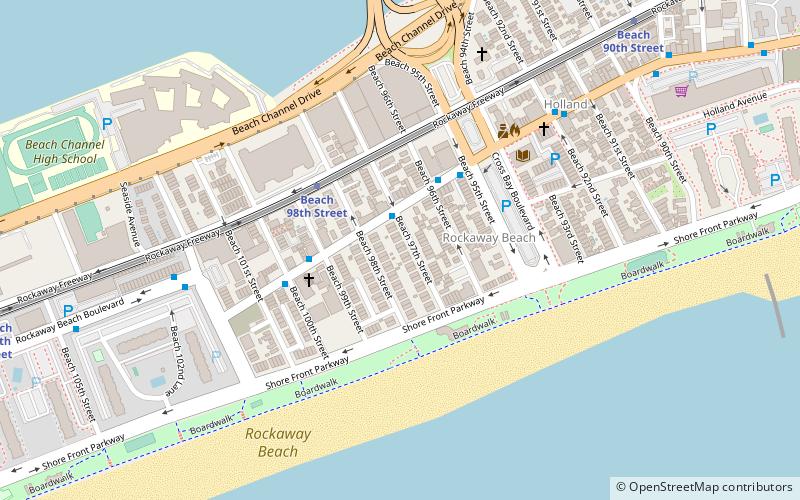 rockaway playland nowy jork location map