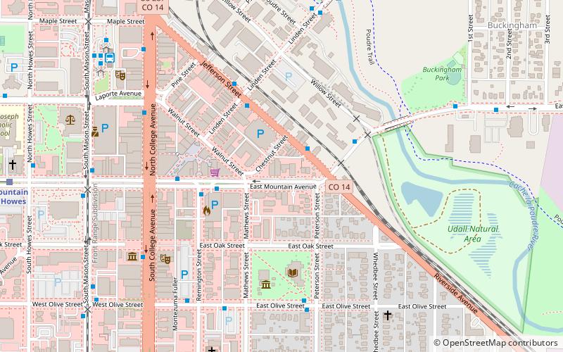 Fort Collins Armory location map