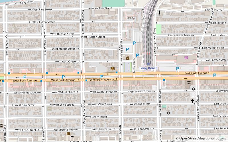 Long Beach Public Library location map