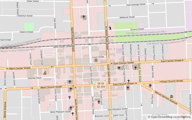 Marion County Courthouse location map