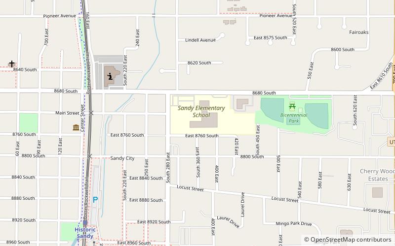 Sandy Historic District location map