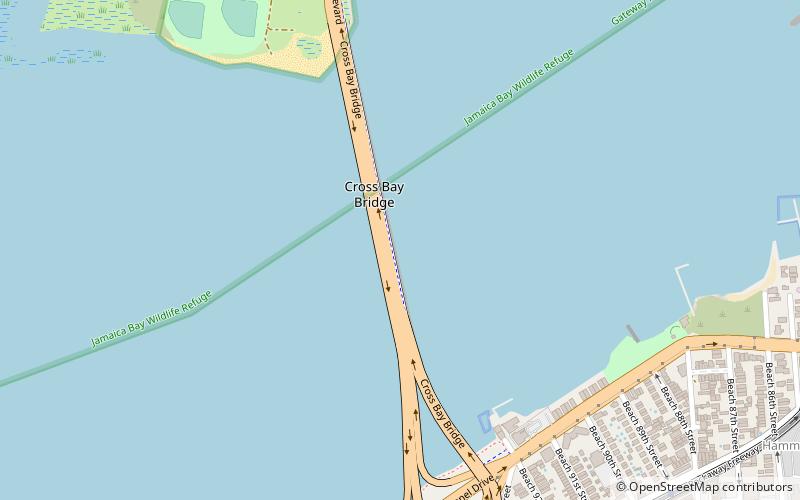 Cross Bay Veterans Memorial Bridge location map