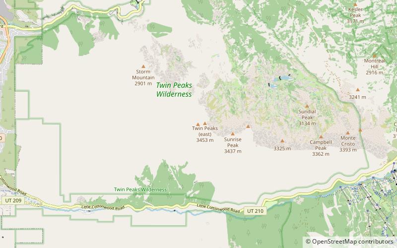 twin peaks salt lake city location map