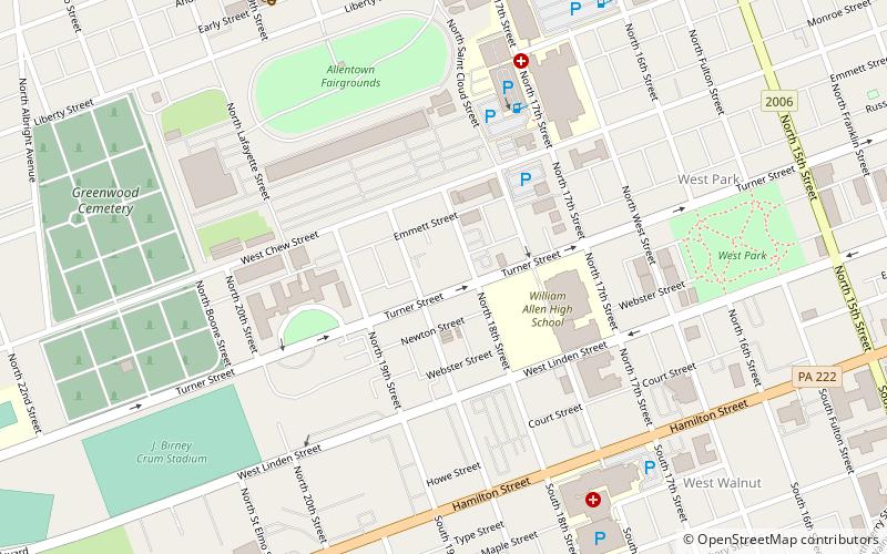 Cathédrale Sainte-Catherine-de-Sienne d'Allentown location map