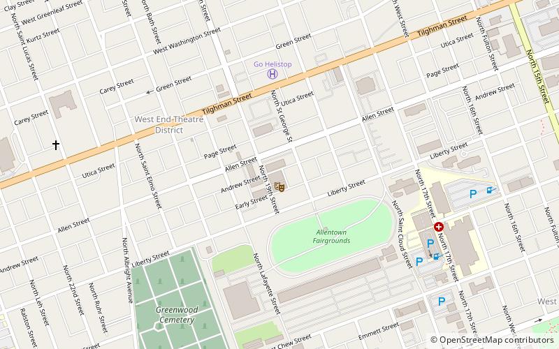 Nineteenth Street Theater location map