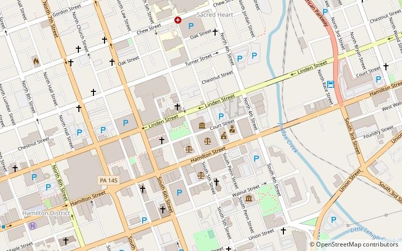 Allentown Art Museum location map