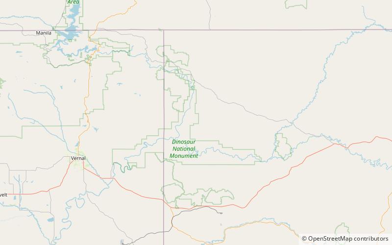 zenobia peak monumento nacional dinosaurio location map