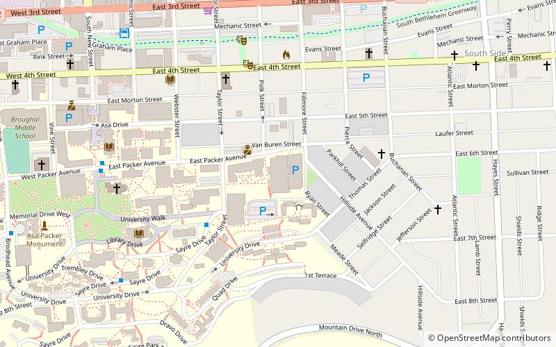 Zoellner Arts Center location map