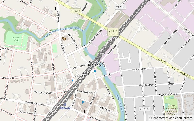 Rahway River Bridge location map