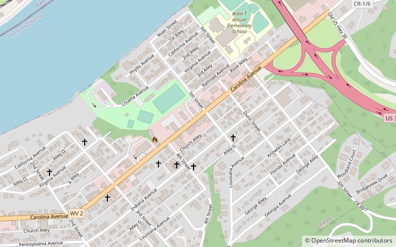 rock springs park chester location map