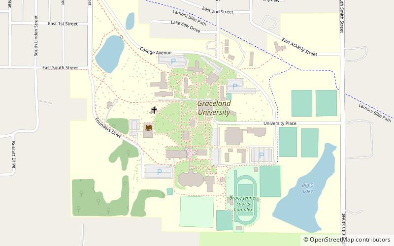 Université Graceland location map