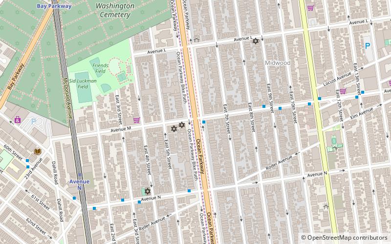 Ocean Parkway location map