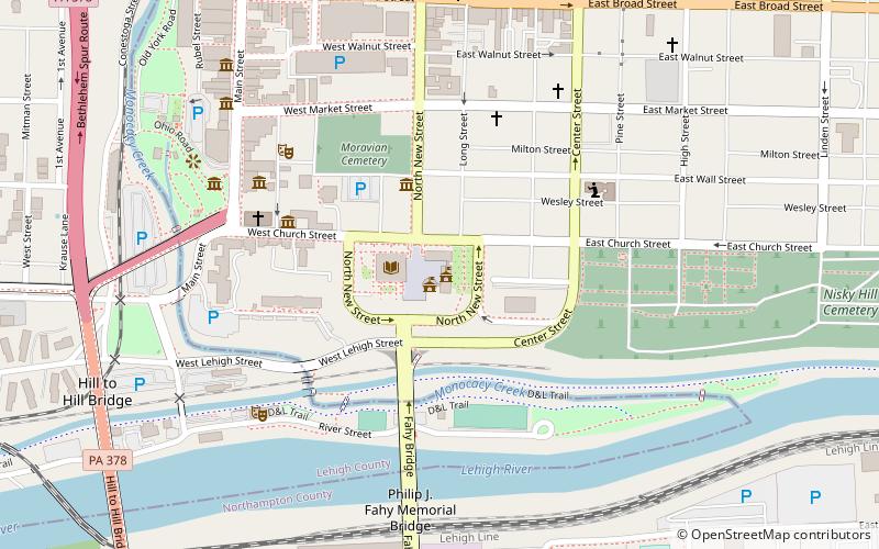 Bethlehem City Hall location map