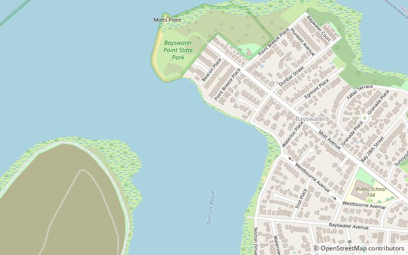 park stanowy bayswater point nowy jork location map