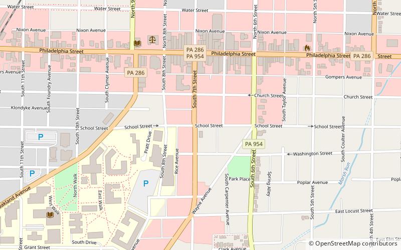 Indiana Borough 1912 Municipal Building location map