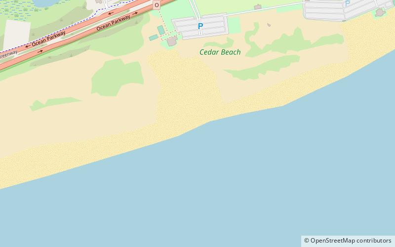 Cedar Beach location map