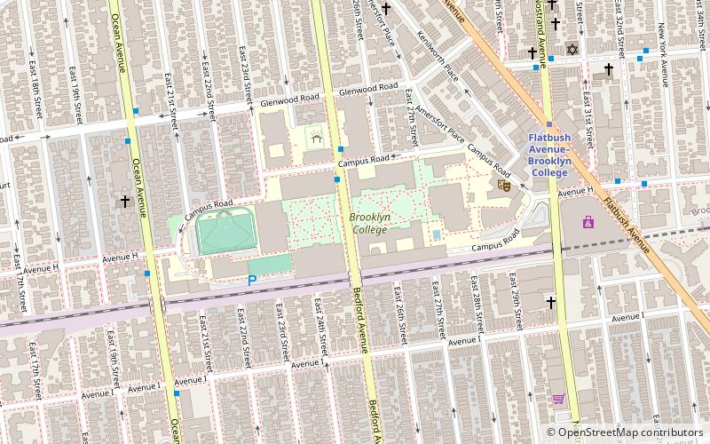 college de brooklyn de la universidad de la ciudad de nueva york location map