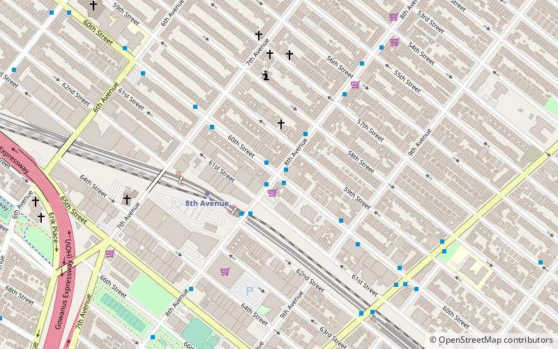 Chinatowns in Brooklyn location map