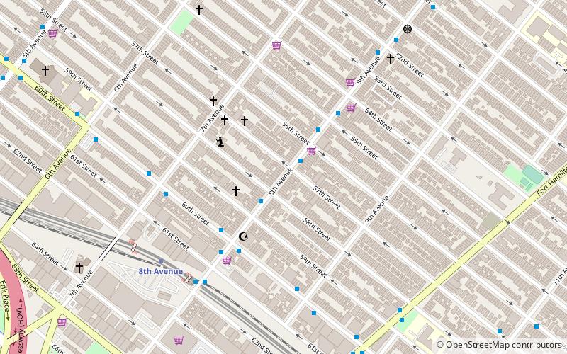 Eighth Avenue location map