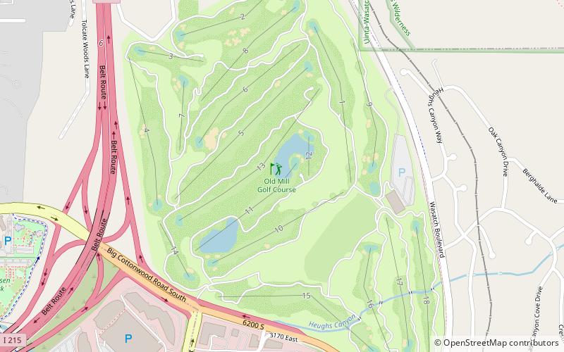 Old Mill Golf Course location map