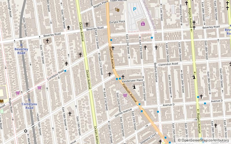 Flatbush Avenue location map